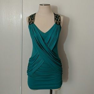 BCBG MaxAzria Front Draped Dress